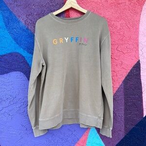 Gryffin tan sweatshirt size medium